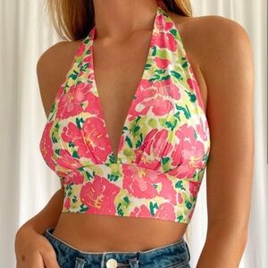 Floral Halter Top